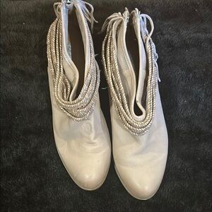 BCBG Tan Ankle Boots Leather Size 8